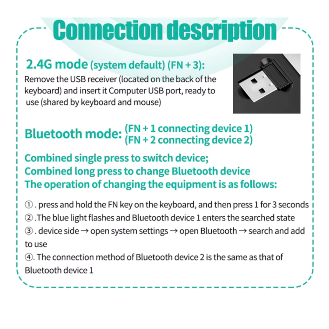 "Slim" Bluetooth keyboard & mouse