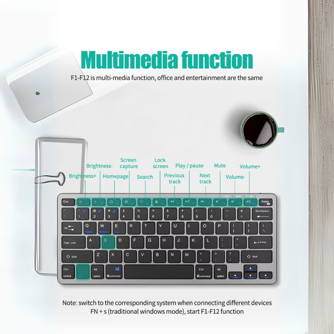 "Slim" Bluetooth keyboard & mouse
