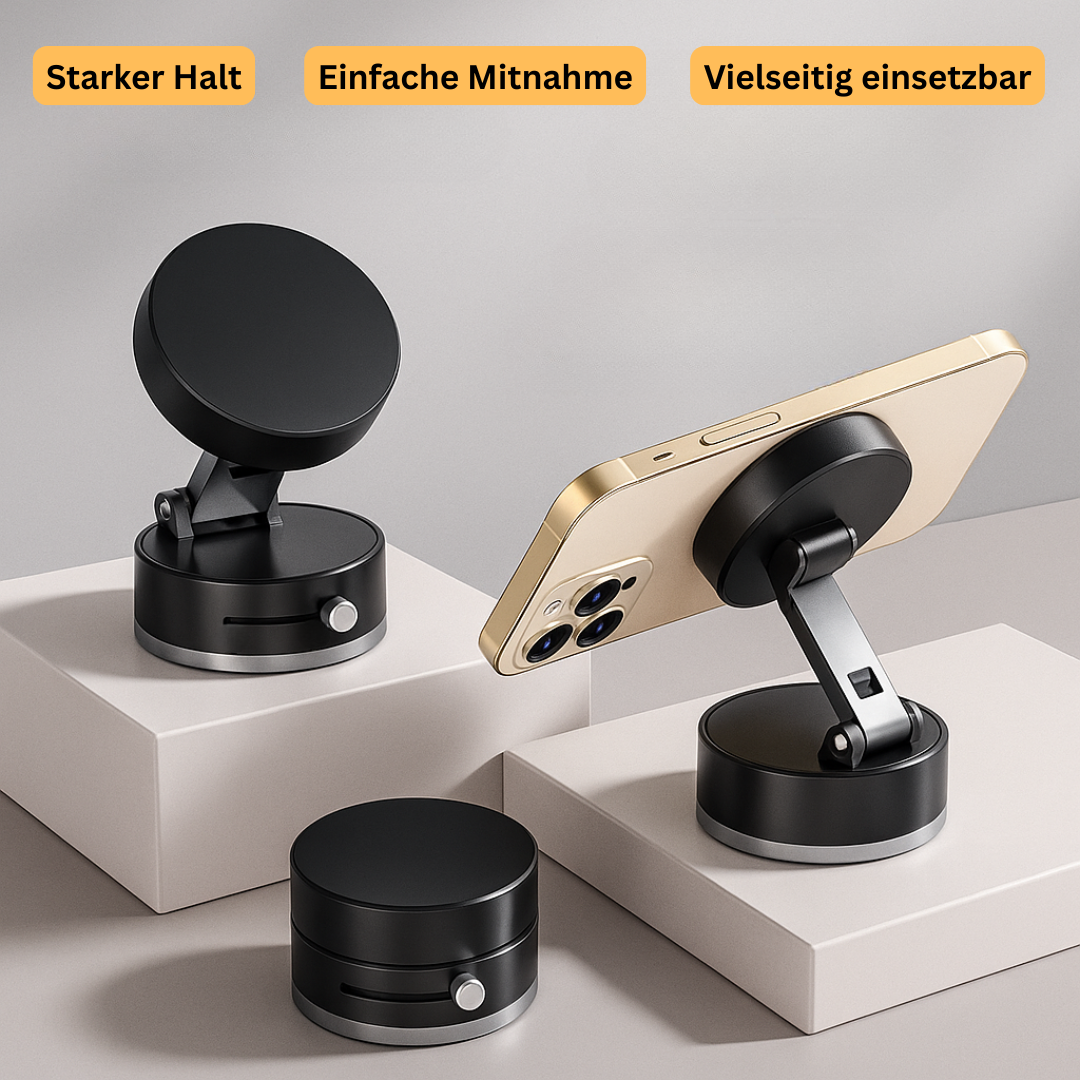 Magnetic iPhone holder for airplane and train