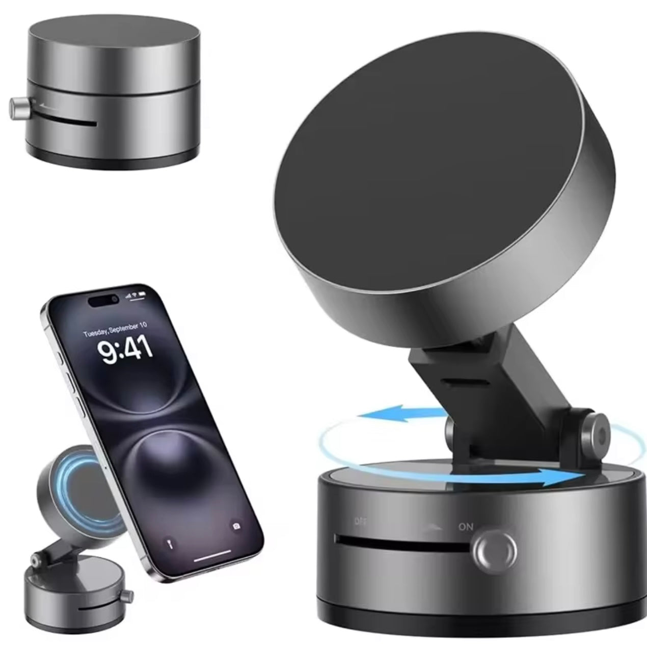 Magnetic iPhone holder for airplane and train